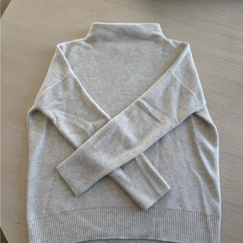 Vince Boiled Cashmere Funnel Neck Pullover - Picture 2 of 8